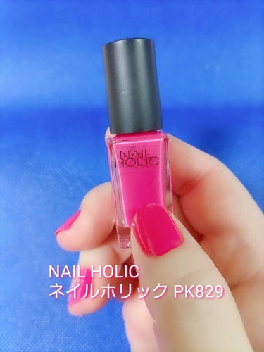 ネイルホリック ネイルホリック Soft Neon colorのクチコミ「NAIL HOLIC

ネイルホリック PK829

プチプラ価格なのに豊富なカラーとテクスチ.....」（1枚目）