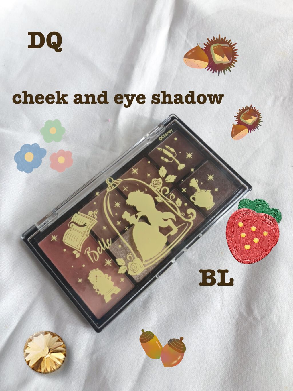 DQチーク＆アイシャドウBL<美女と野獣>/ピコモンテ/アイシャドウパレットを使ったクチコミ（1枚目）
