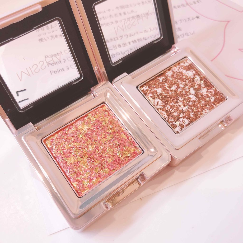 グリッタープリズム シャドウ/MISSHA/グリッターを使ったクチコミ(2枚目)