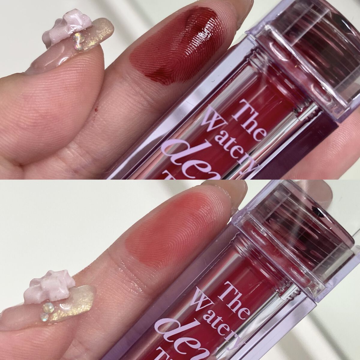 ザ ウォータリーデューティント/MERZY/リップティントを使ったクチコミ（2枚目）