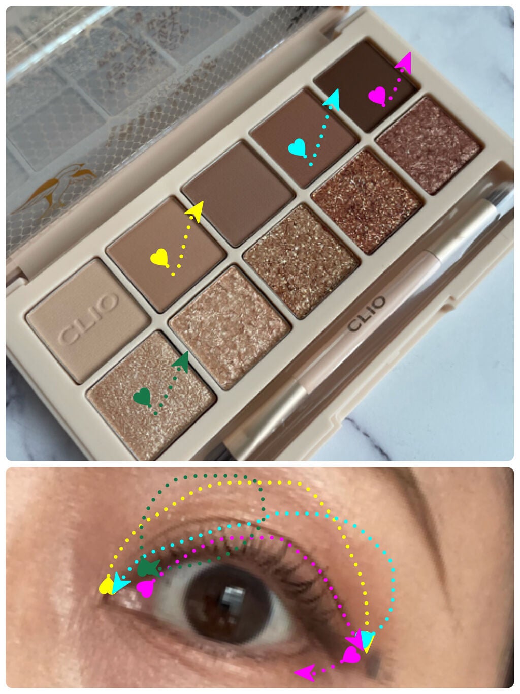 プロ アイ パレット/CLIO/アイシャドウパレットを使ったクチコミ(3枚目)