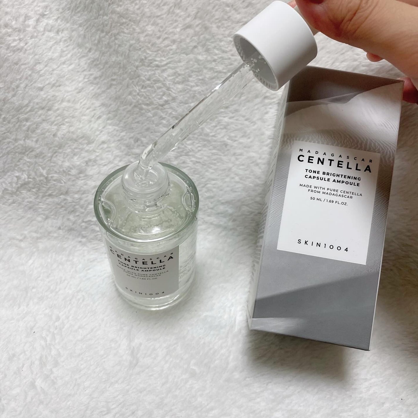 トーンブライトニング カプセルアンプル/SKIN1004/美容液を使ったクチコミ(3枚目)