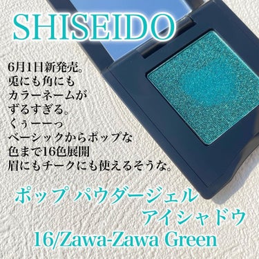 ポップ パウダージェル アイシャドウ/SHISEIDO/パウダーアイシャドウを使ったクチコミ（2枚目）