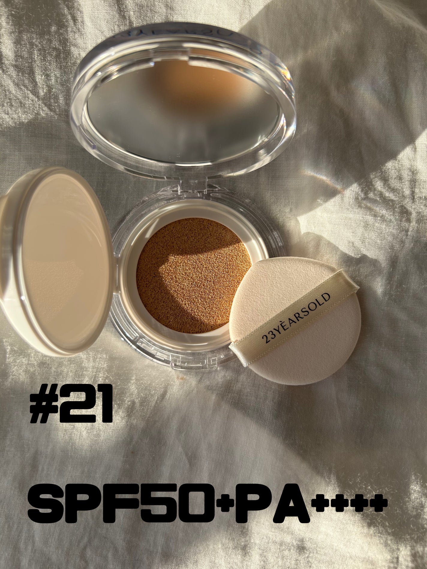 ハートリーフシーンカバークッション/23years old/クッションファンデーションを使ったクチコミ(2枚目)