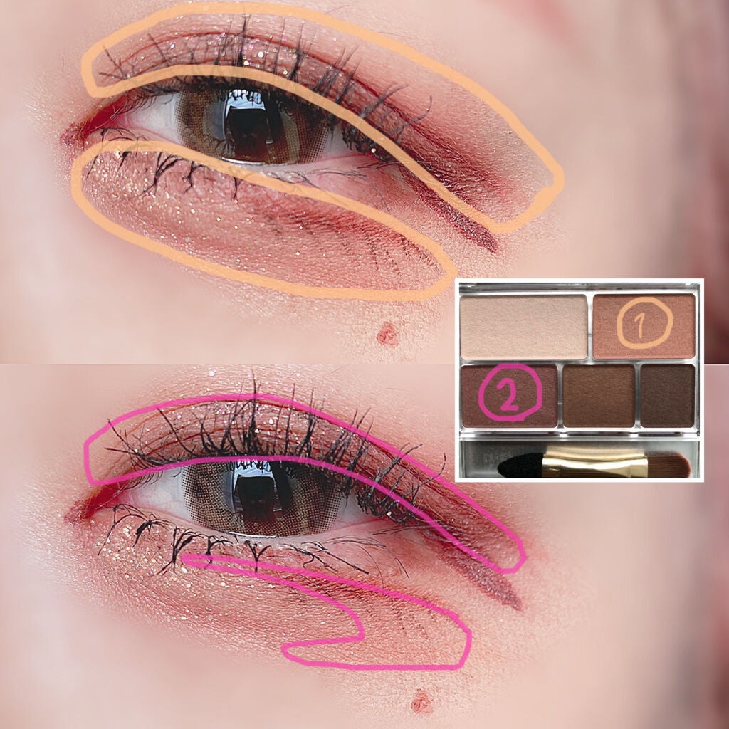 パーフェクトマルチアイズ/キャンメイク/アイシャドウパレットを使ったクチコミ(3枚目)