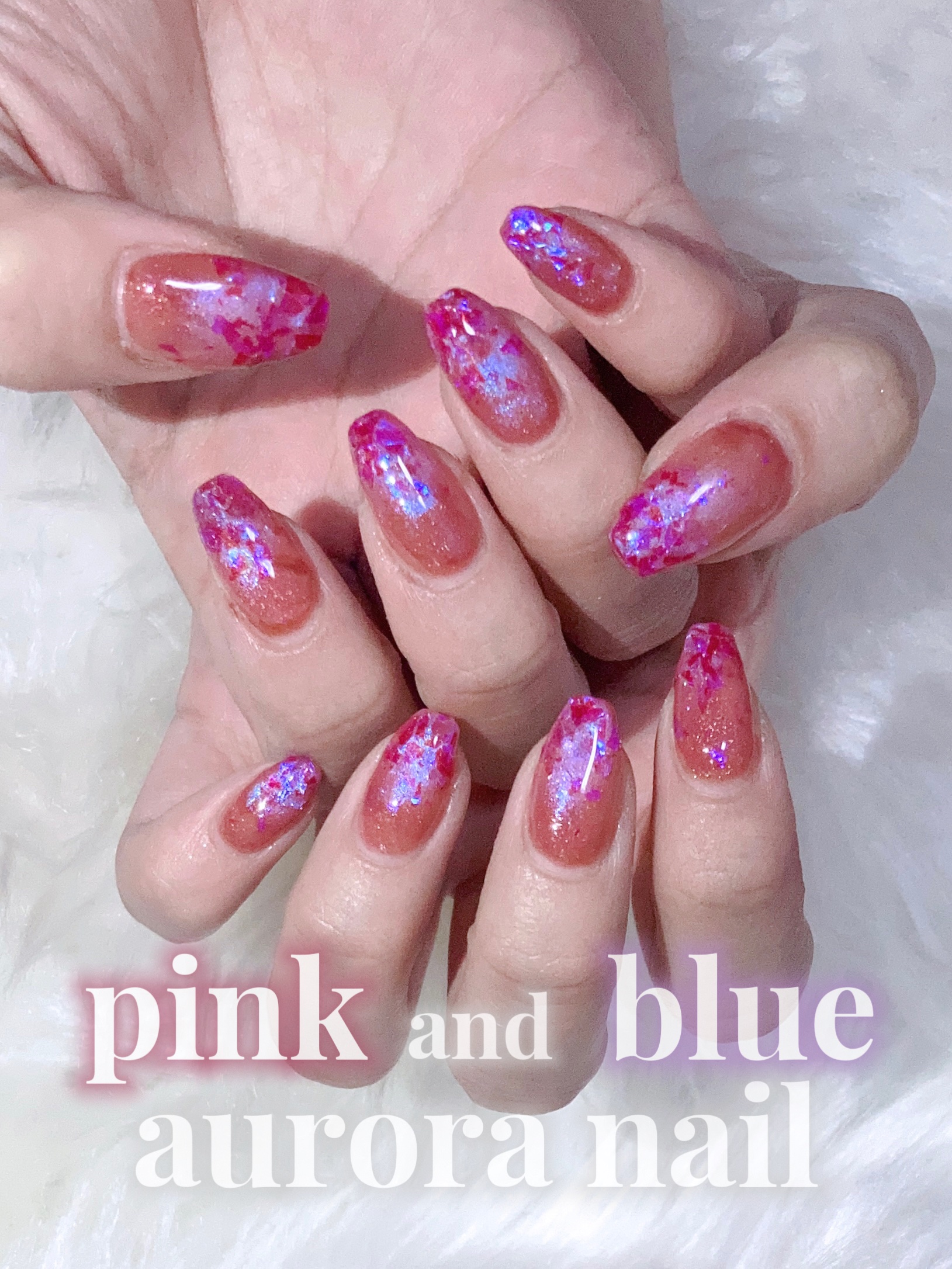 ＼セルフで奥行きオーロラネイル✨／

🩵　🩷　🩵　🩷　🩵　🩷　🩵　🩷　🩵


前回のネイル載せ忘れてた💅🏻

久しぶりにショートネイル！
奥行きあるブルー✖️ピンクのキラキラ🤤

短めスクエアは指が綺麗に見えてすき�