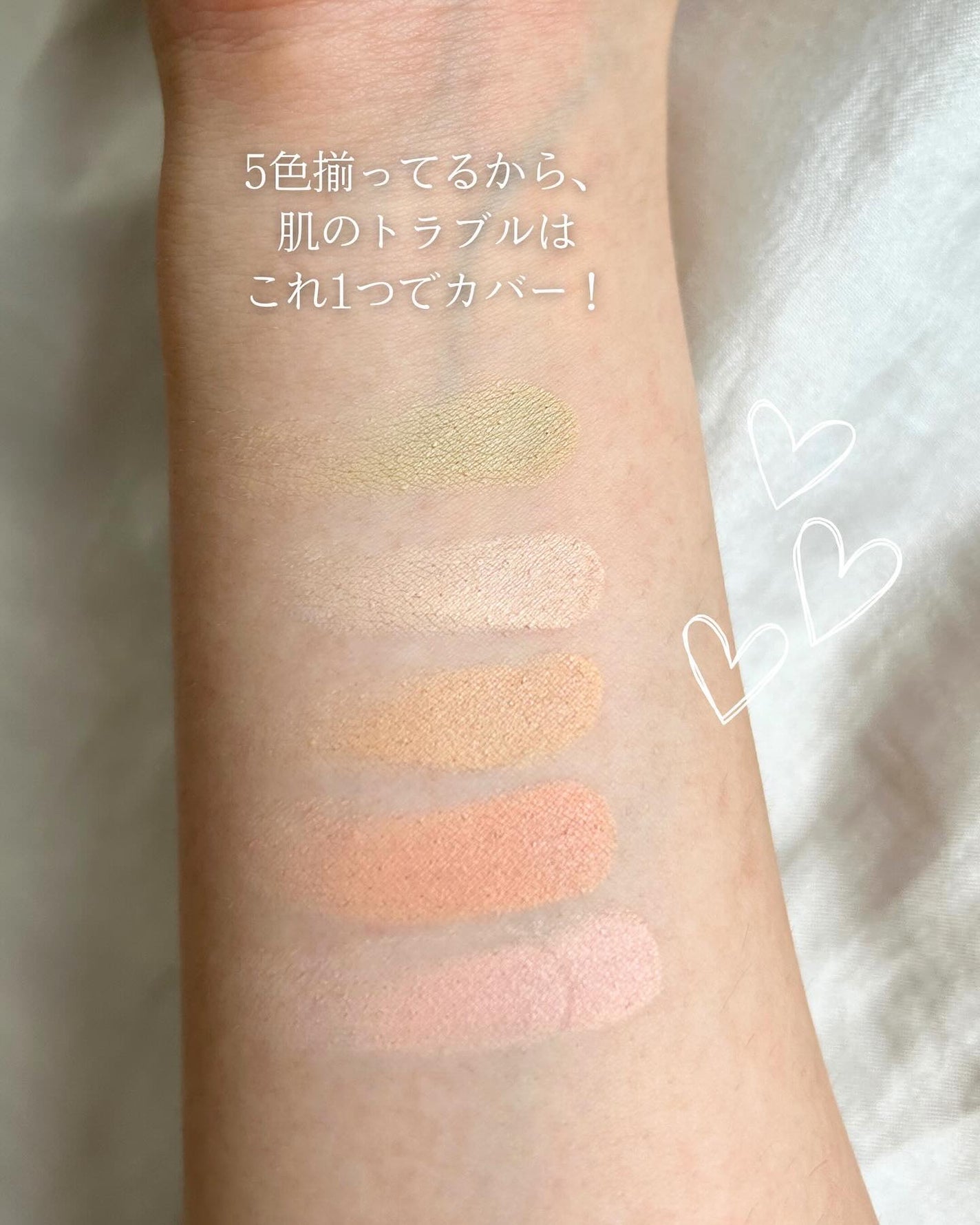 コンシールブレンダーパレット/LUNA/パレットコンシーラーを使ったクチコミ(3枚目)