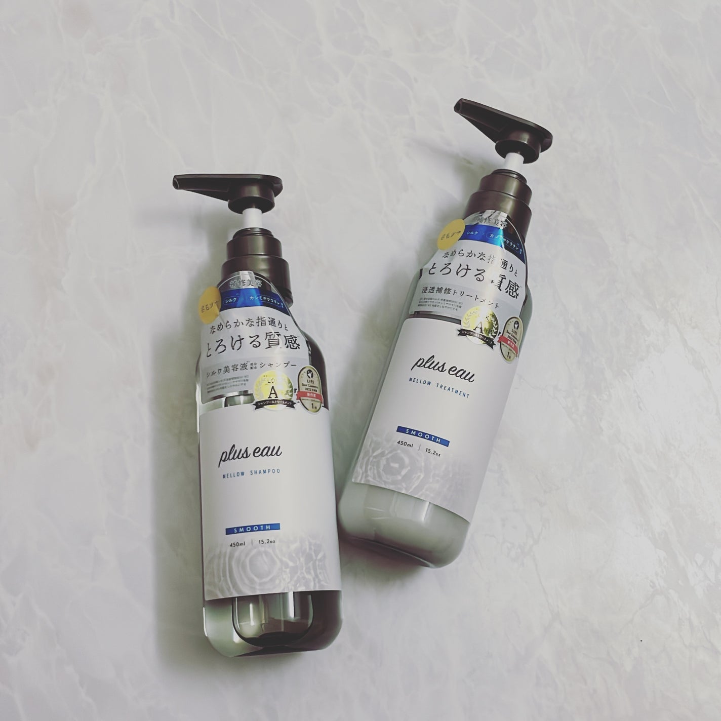 メロウシャンプー/メロウトリートメント/plus eau/市販シャンプーを使ったクチコミ(2枚目)