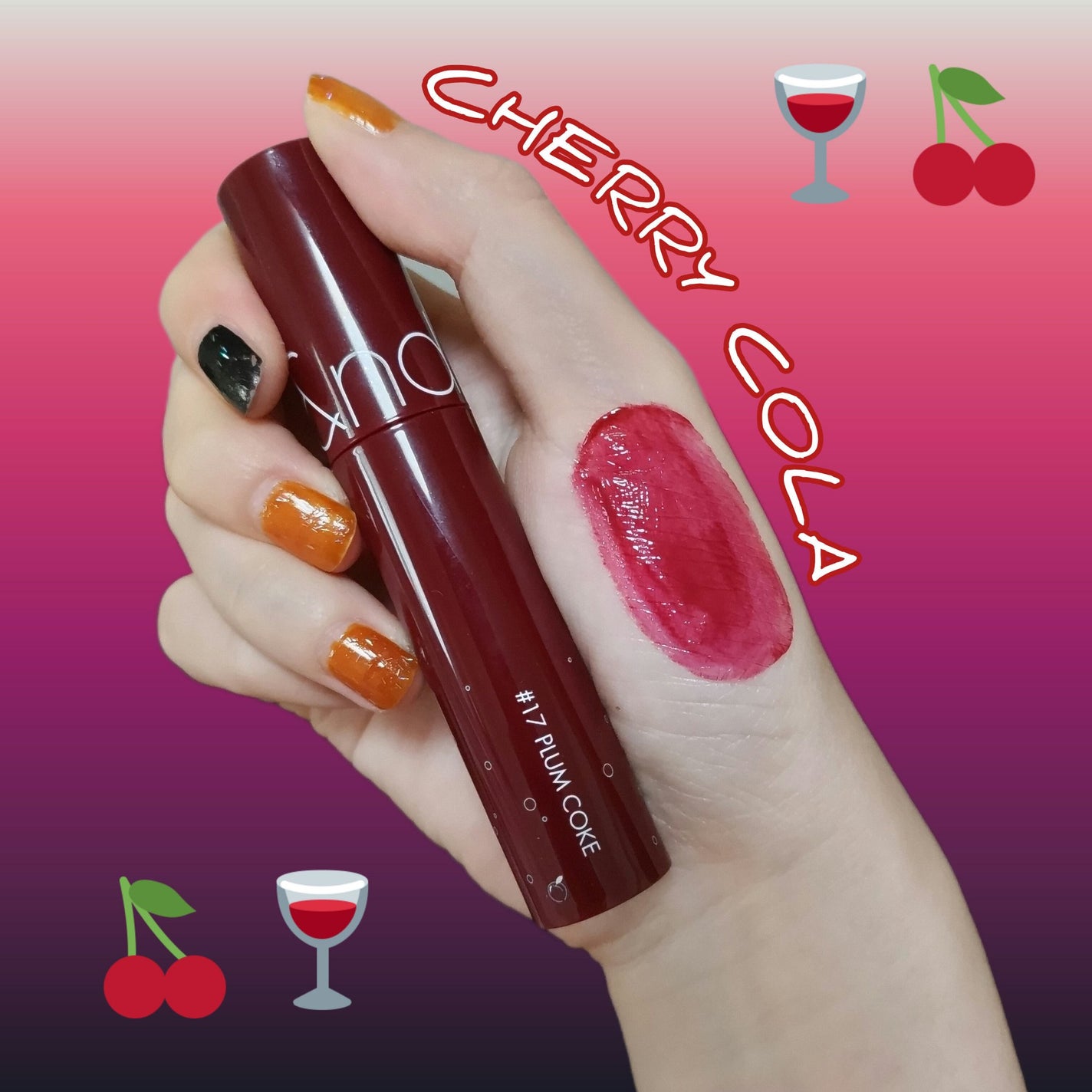 ジューシーラスティングティント/rom&nd/リップティントを使ったクチコミ(1枚目)