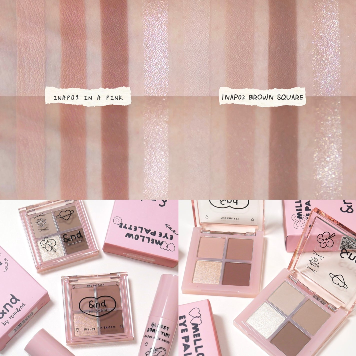 アンドバイロムアンド メロウアイパレット/&nd by rom&nd/アイシャドウパレットを使ったクチコミ(2枚目)