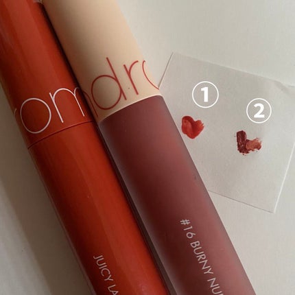 ジューシーラスティングティント/rom&nd/リップティントを使ったクチコミ(2枚目)