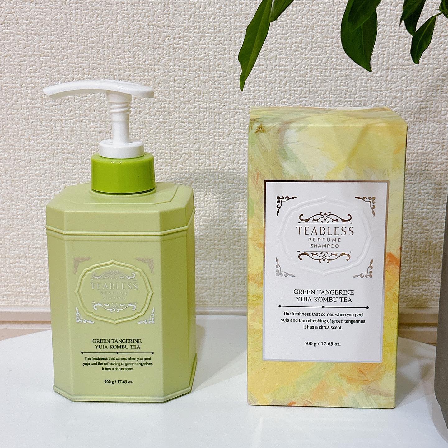 清柑柚子コンブチャパヒューム薄毛ケアシャンプー/TEABLESS/市販シャンプーを使ったクチコミ（2枚目）