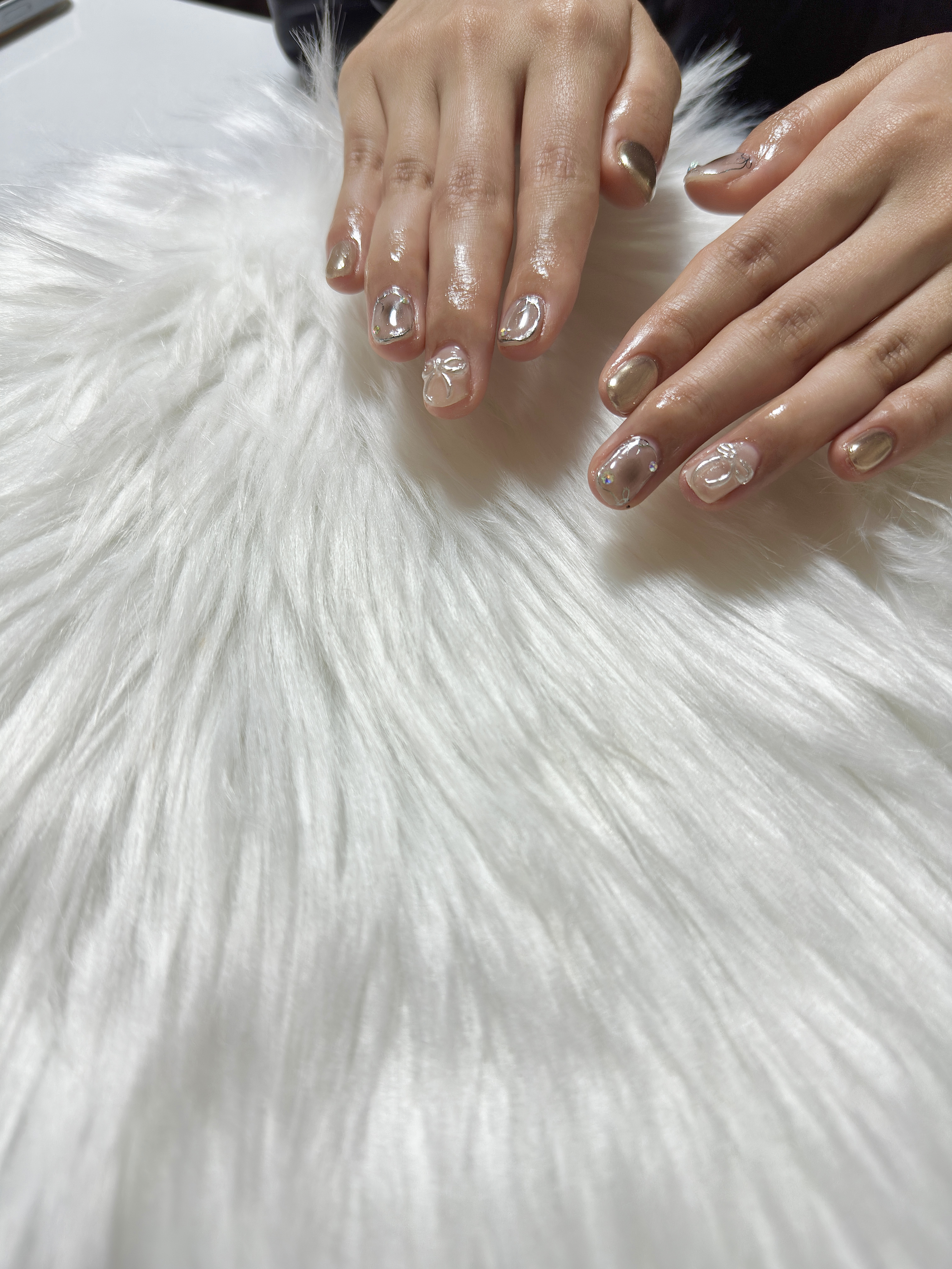 #成人式ネイル,#和柄ネイル,#リボンネイル,#韓国ネイル,#ニュアンスネイルのネイルデザイン