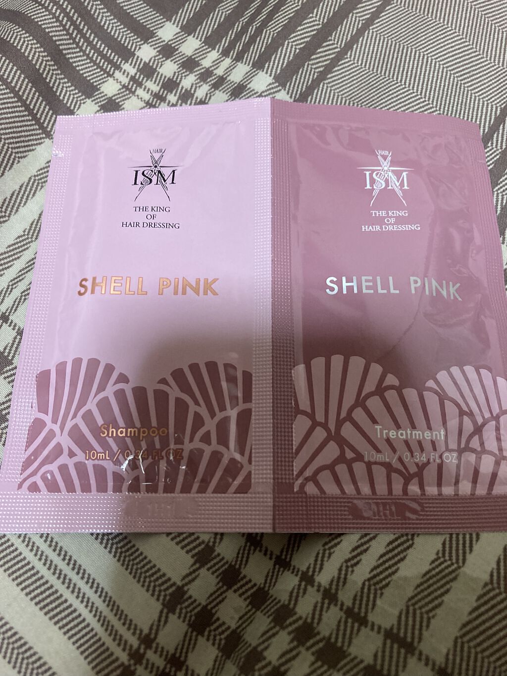 SHELL PINK シャンプー／トリートメント トライアルパック/ISM/市販シャンプーを使ったクチコミ（1枚目）