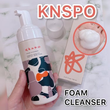 KNSPO バブルフォームクレンザーのクチコミ「\キンスポ⭐️バブルクレンザー🫧/

キンスポ
バブルクレンザー 150ml

韓国のコスメブ.....」（1枚目）