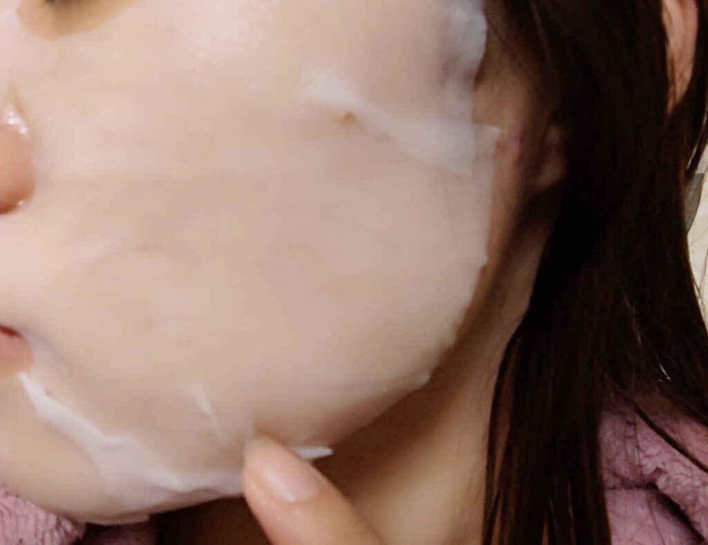 RICE FACE MASKライスバリアフェイスマスク SOFTGLOW/KOUJIHIME/シートマスク・パックを使ったクチコミ（3枚目）