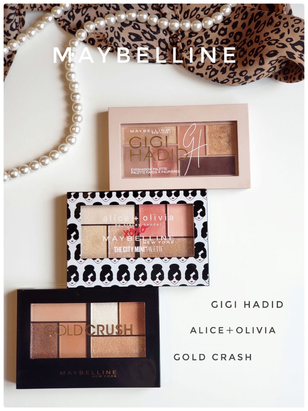 ジジ・ハディッド限定コレクション ミニ パレット/MAYBELLINE NEW YORK/アイシャドウパレットを使ったクチコミ（1枚目）