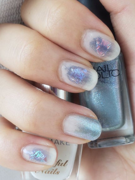 土木系おねいさん on LIPS 「アイシャドウネイルをやってみたくて挑戦してみた。出来上がってみ..」(3枚目)