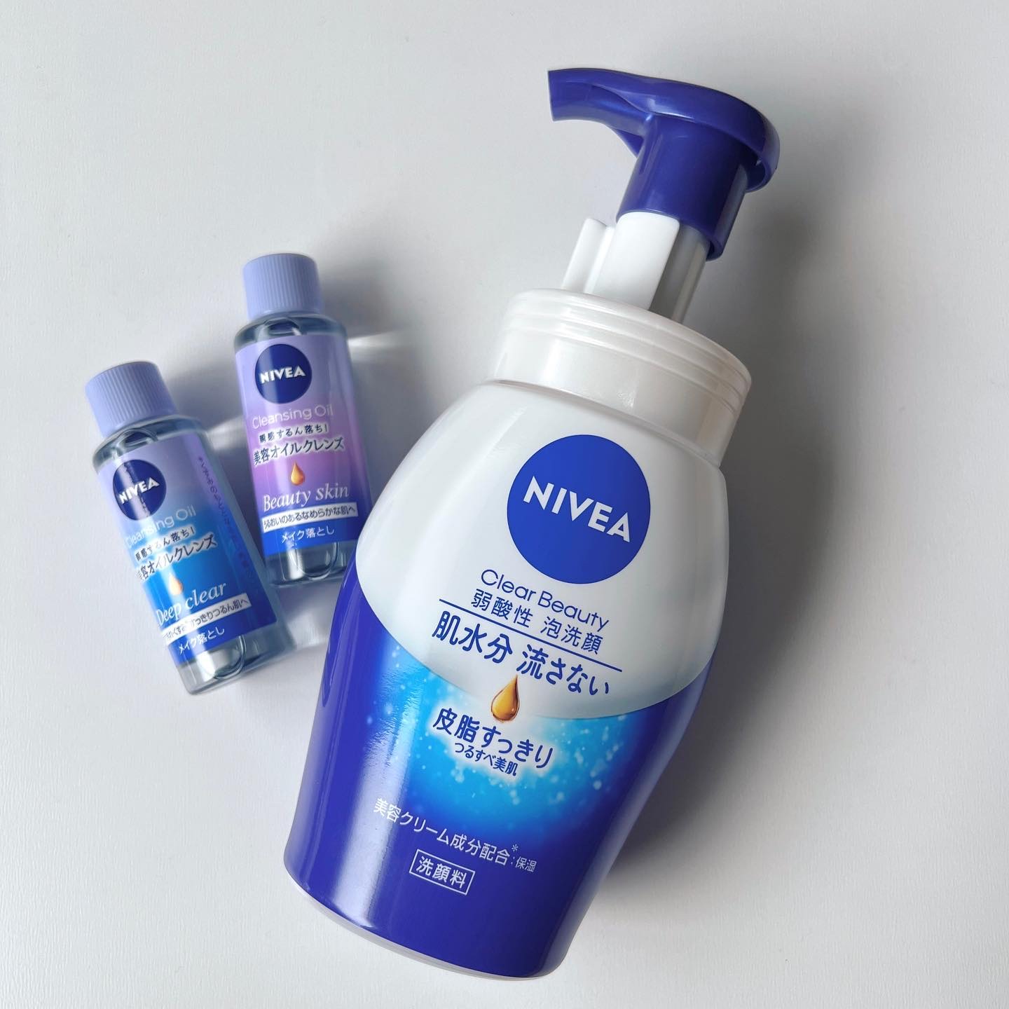 ニベア クリアビューティー弱酸性泡洗顔 皮脂すっきり/ニベア/泡洗顔を使ったクチコミ（1枚目）