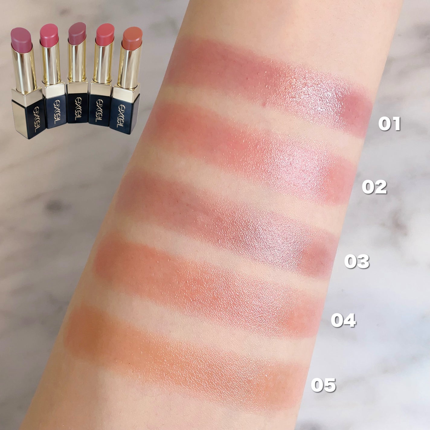 リップステディ/excel/口紅を使ったクチコミ(3枚目)