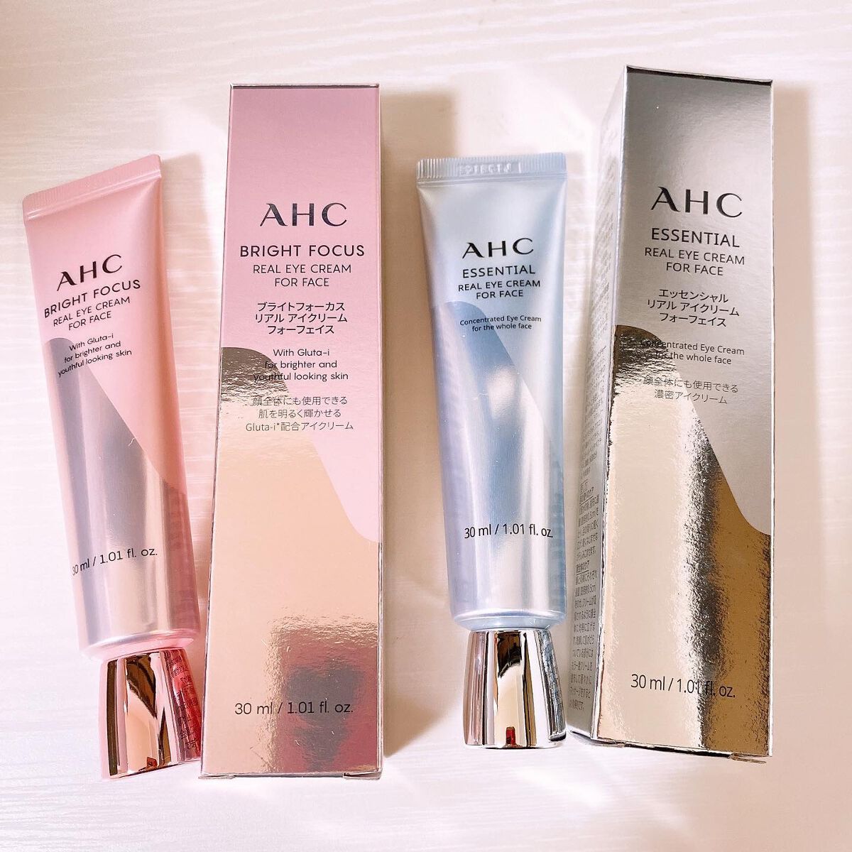 エッセンシャル リアル アイクリーム フォーフェイス/AHC/アイケア・アイクリームを使ったクチコミ（1枚目）