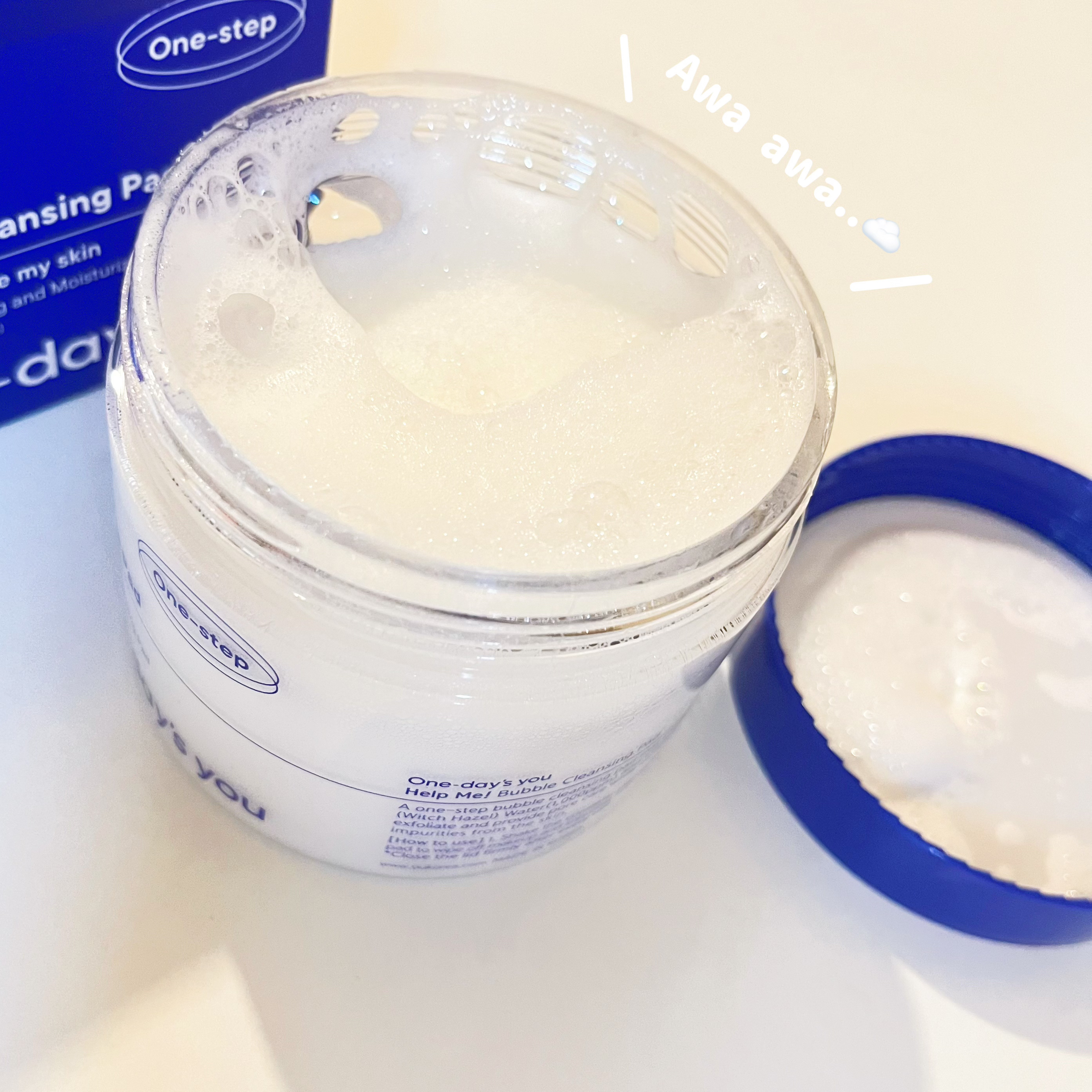 バブルクレンジングパッド/One-day's you/クレンジングシートを使ったクチコミ（2枚目）