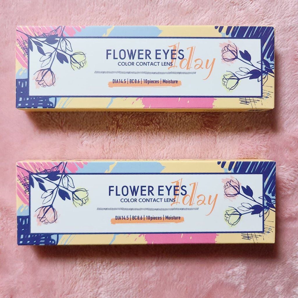 フラワーアイズ ワンデー/株式会社ビューフロンティア/ワンデー(1DAY)カラコンを使ったクチコミ(2枚目)