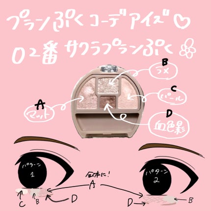 プランぷくコーデアイズ/キャンメイク/パウダーアイシャドウを使ったクチコミ(2枚目)