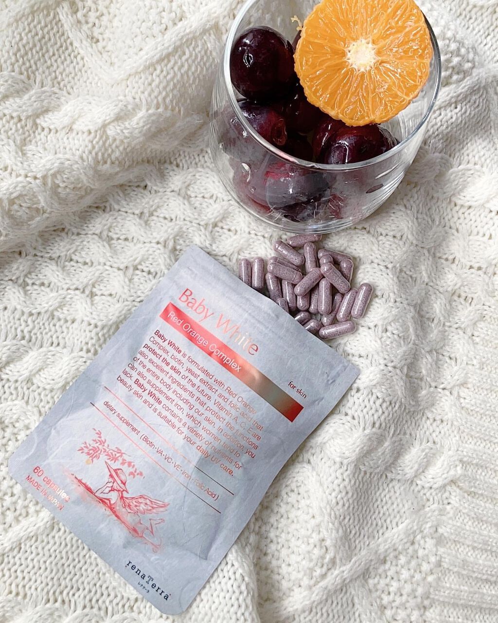 Baby White 60粒/renaTerra/美容サプリメントを使ったクチコミ（1枚目）