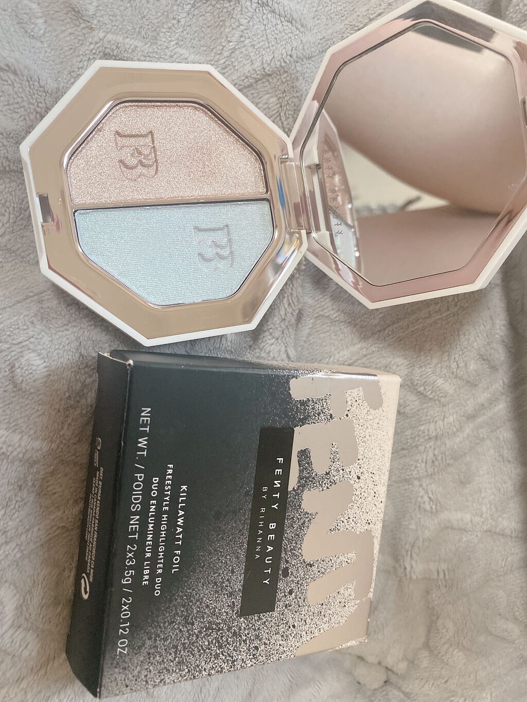 KILLAWATT FREESTYLE HIGHLIGHTER DUO/FENTY BEAUTY BY RIHANNA/パウダーハイライトを使ったクチコミ(1枚目)
