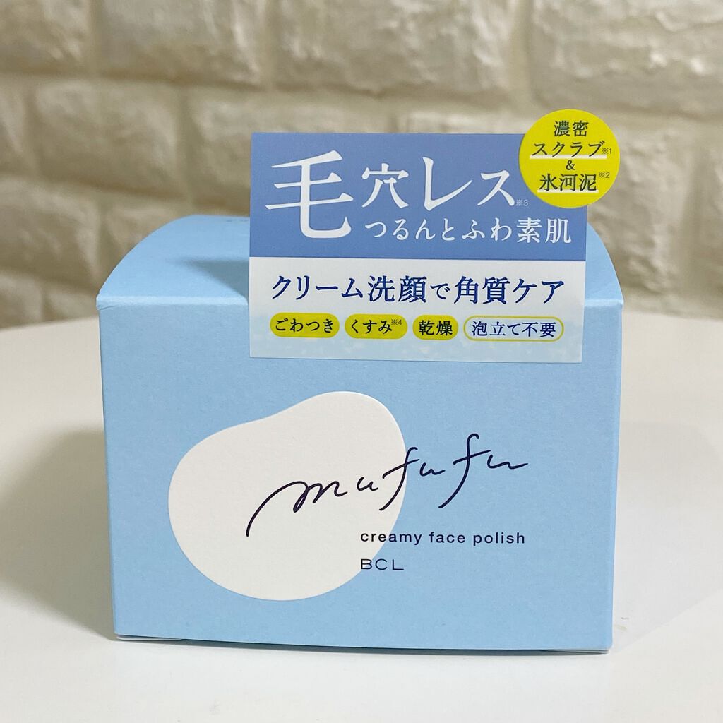 クリーミーフェイスポリッシュ/ムフフ/洗顔フォームを使ったクチコミ(1枚目)