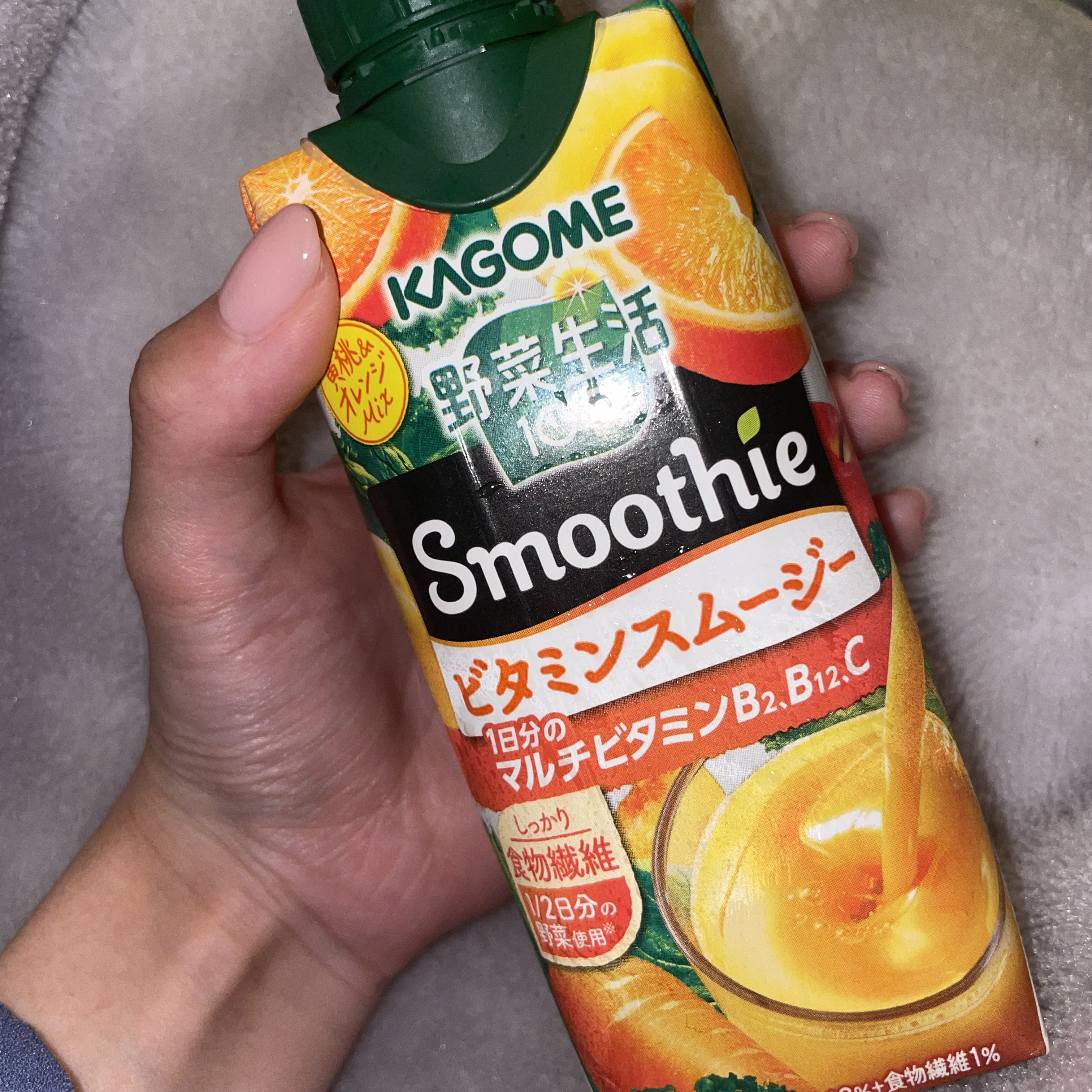 ビタミンスムージー　黄桃&バレンシアオレンジMix/野菜生活１００/スムージーを使ったクチコミ（2枚目）