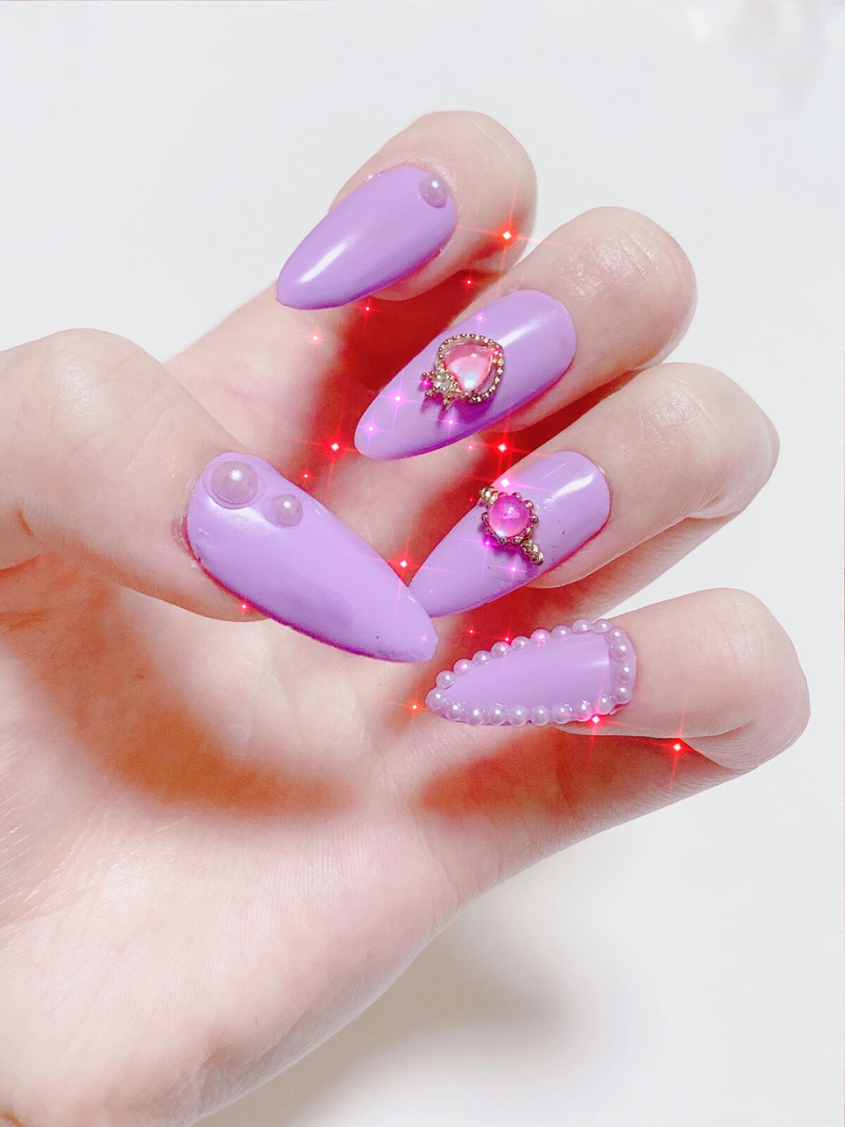 ジェルネイル（ライト対応）/セリア/ジェルネイルを使ったクチコミ（3枚目）