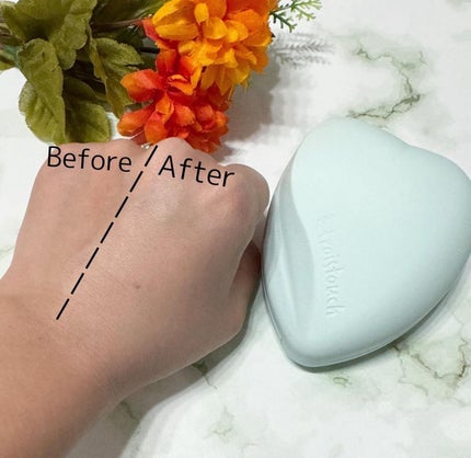 トワタッチ ハートクッション アクアベア 21 ベージュ本体/troistouch/クッションファンデーションを使ったクチコミ(3枚目)