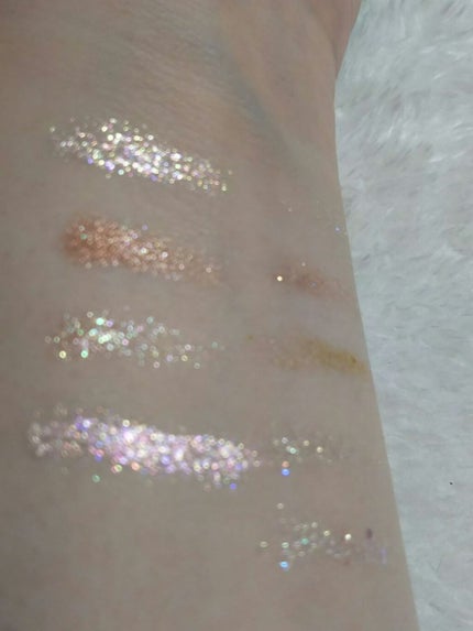 グリッターペディアアイパレット/unleashia/アイシャドウパレットを使ったクチコミ(4枚目)