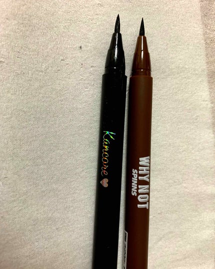 WHY NOT SPINNS リキッドアイライナー/DAISO/リキッドアイライナーを使ったクチコミ(4枚目)