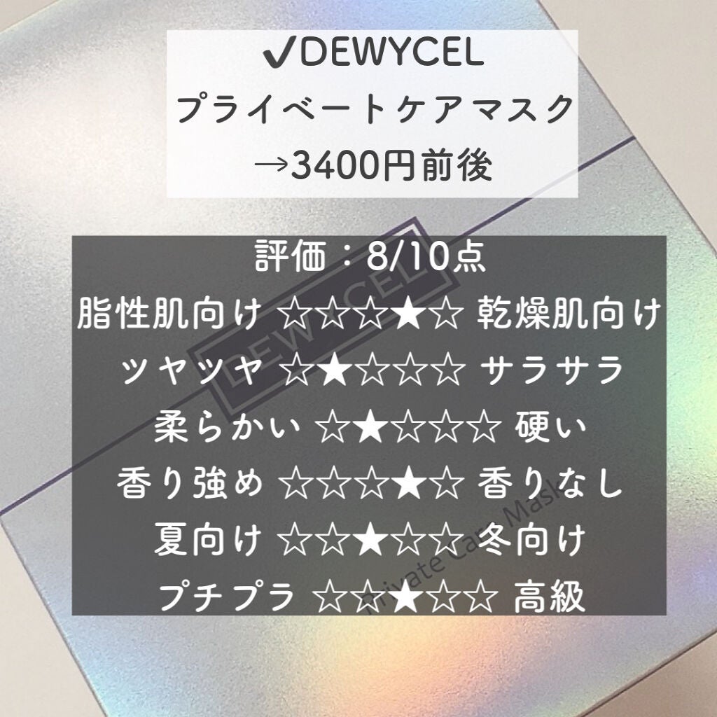 デュイセル プライベートケアマスク/DEWYCEL/シートマスク・パックを使ったクチコミ(2枚目)