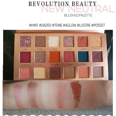 REVOLUTION PRO NEW NEUTRAL BLUSHED PALETTE/MAKEUP REVOLUTION/パウダーアイシャドウを使ったクチコミ（1枚目）