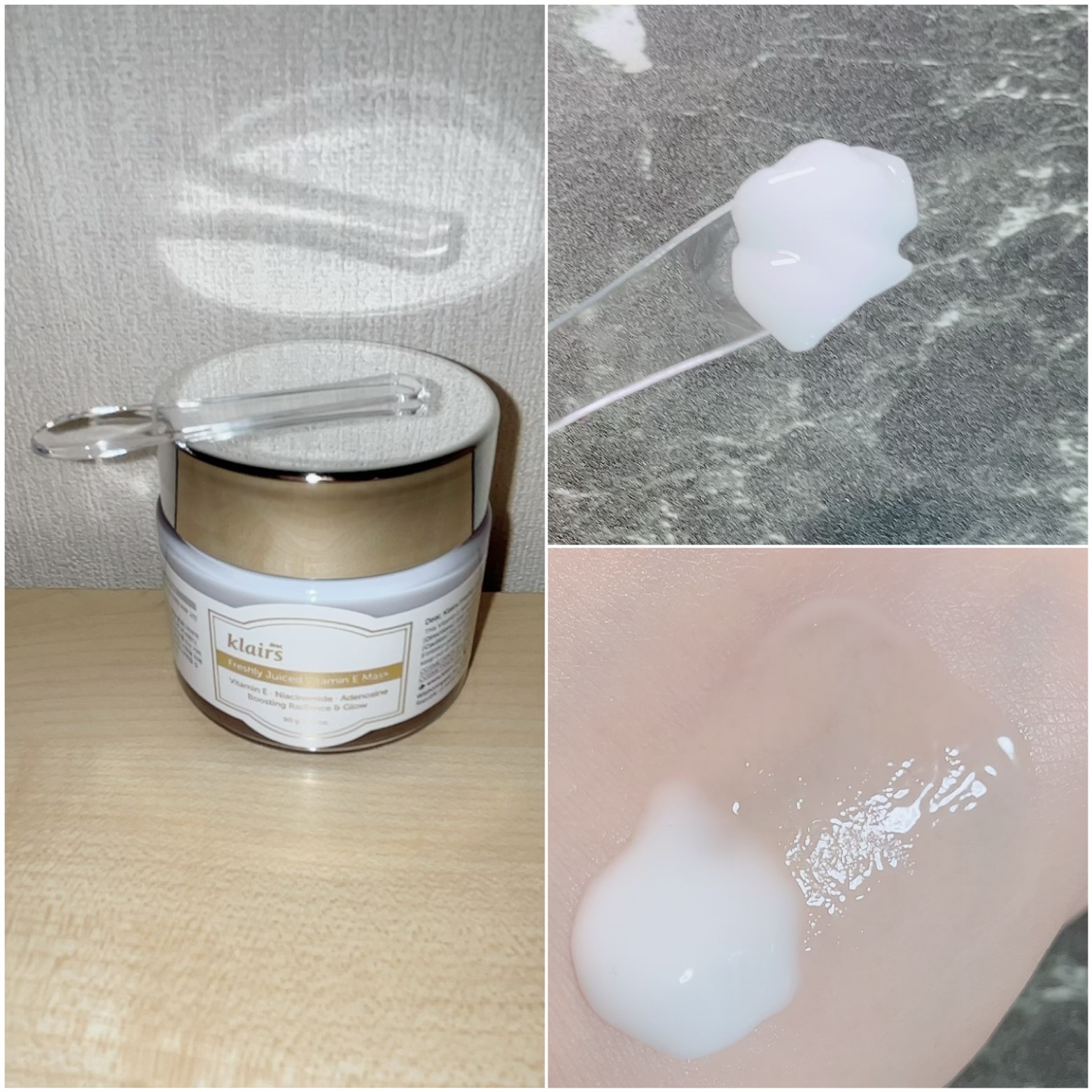 フレッシュリージュースドビタミンEマスク(90g)/Klairs/フェイスクリームを使ったクチコミ（3枚目）