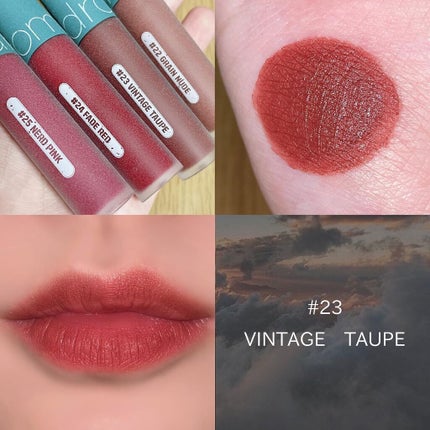 ゼロベルベットティント/rom&nd/リップティントを使ったクチコミ(4枚目)