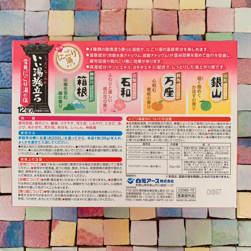 にごり湯の宿/いい湯旅立ち/無機塩系入浴剤を使ったクチコミ(2枚目)