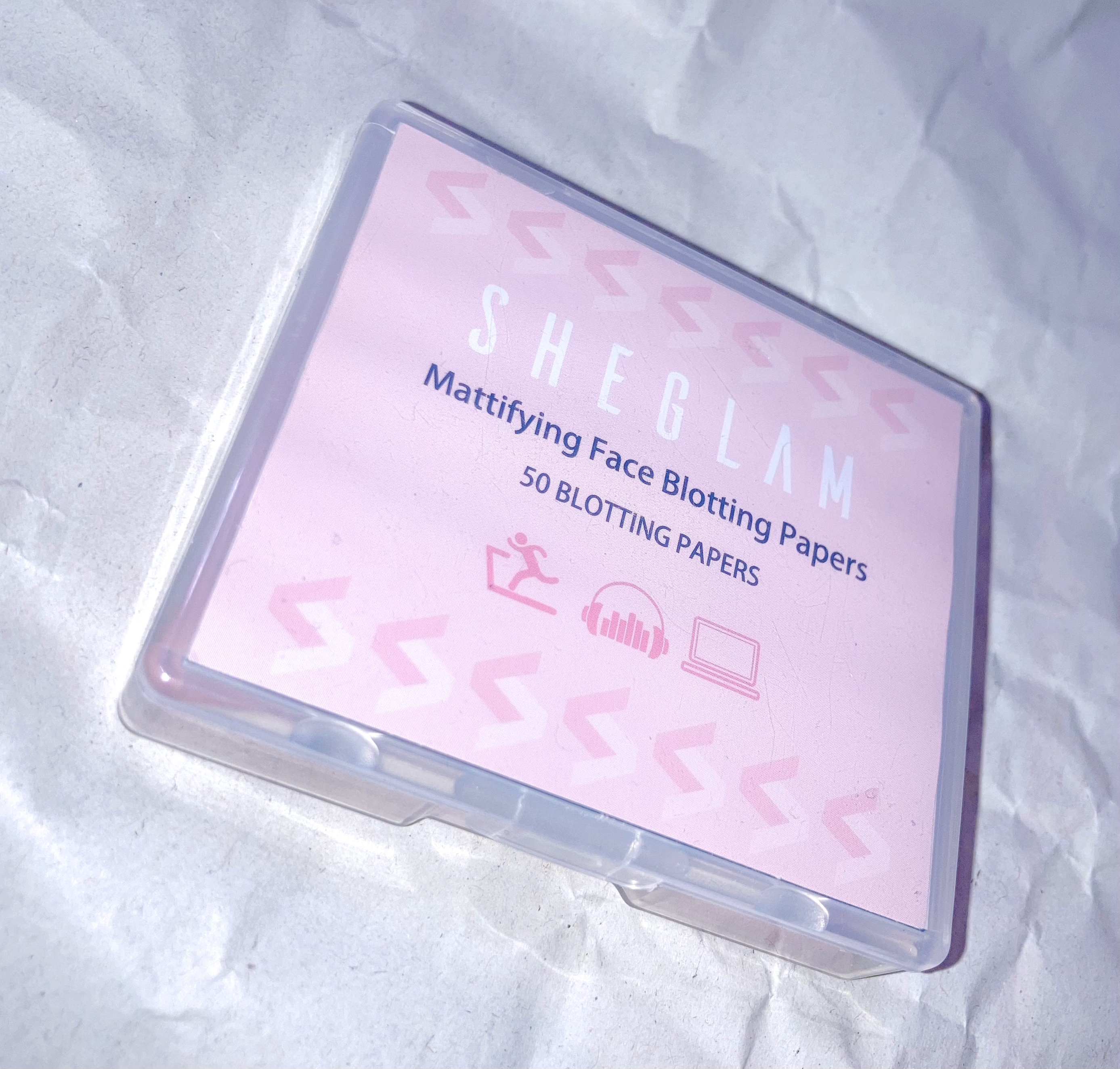 SHEGLAM マット肌 あぶらとり紙 パフとミラー付き 50枚入のクチコミ「メモ✍
SHEGLAM
マット肌 あぶらとり紙 パフとミラー付き 50枚入

商品ID:286.....」（1枚目）