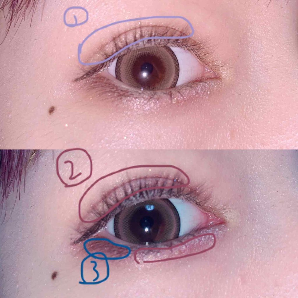 ウィンクグロウアイズ/キャンメイク/ジェル・クリームアイシャドウを使ったクチコミ（2枚目）