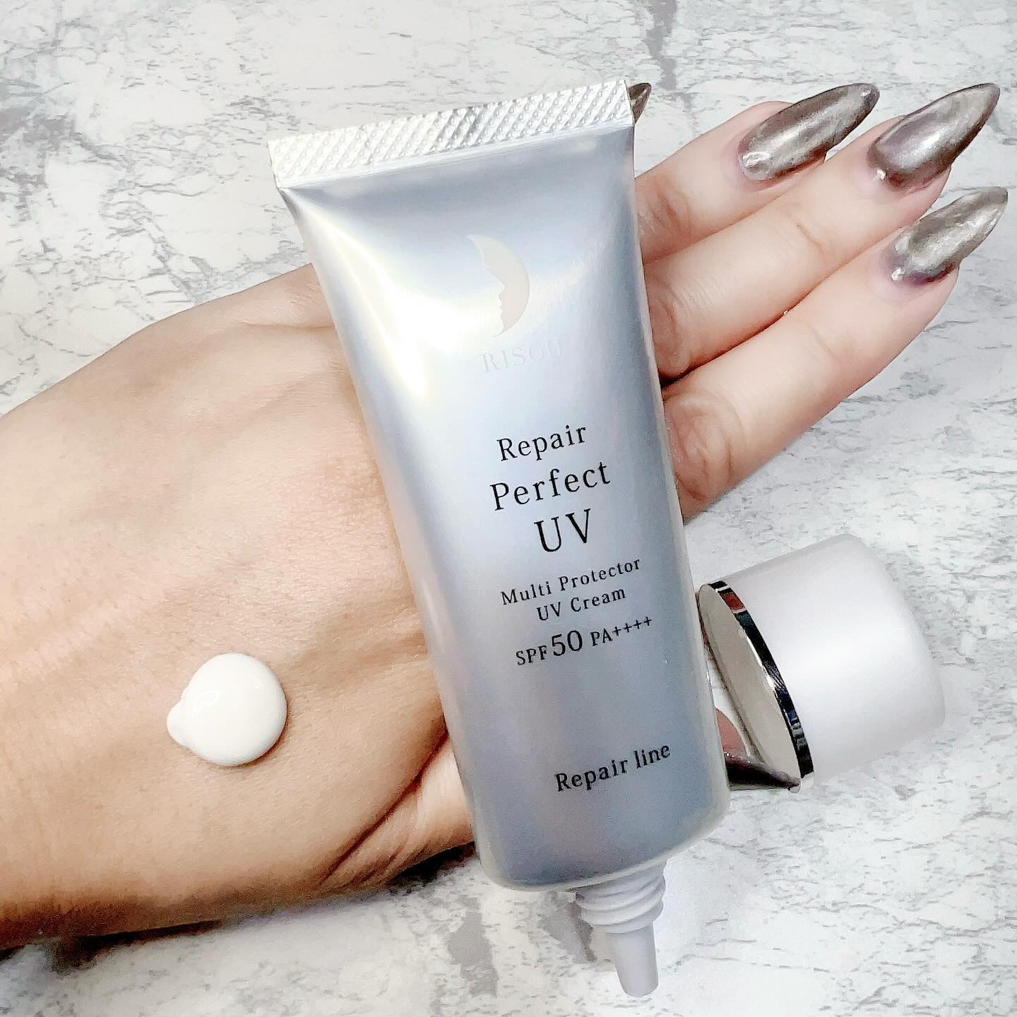 リソウ リペア パーフェクトUVクリーム/リソウコーポレーション/日焼け止めクリームを使ったクチコミ（2枚目）