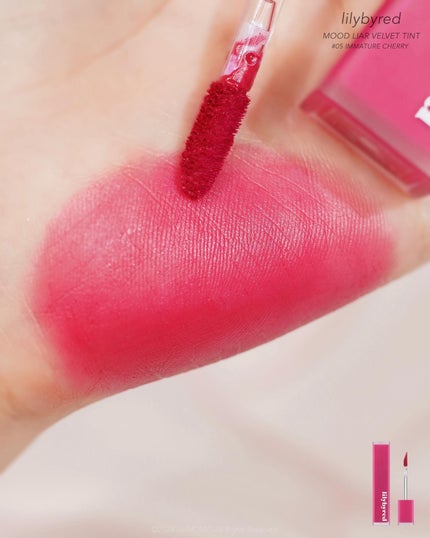 ムードライアー ベルベットティント/lilybyred/リップティントを使ったクチコミ(4枚目)