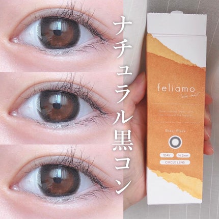 feliamo 1day シアーブラック/feliamo/ワンデー(1DAY)カラコンを使ったクチコミ(1枚目)