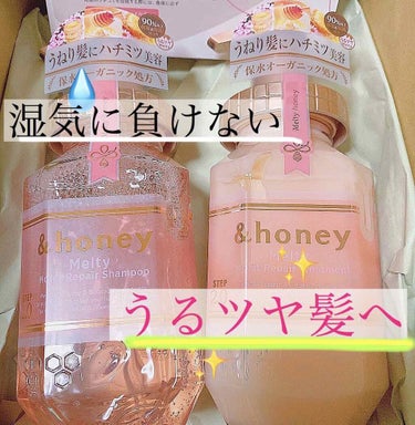 &honey Melty モイストリペア シャンプー1.0／モイストリペア ヘアトリートメント2.0/&honey/シャンプー・コンディショナーを使ったクチコミ（1枚目）