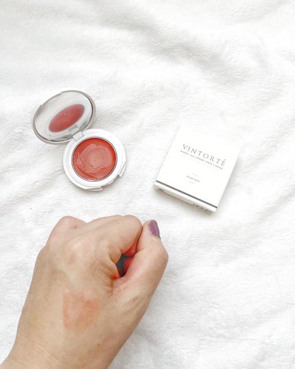 ミネラルクリーミィチーク&ルージュ/ヴァントルテ/口紅を使ったクチコミ(3枚目)