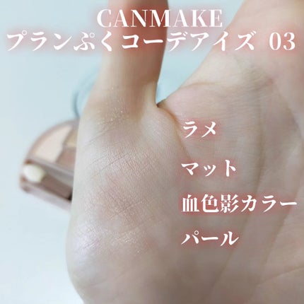 プランぷくコーデアイズ/キャンメイク/パウダーアイシャドウを使ったクチコミ(3枚目)