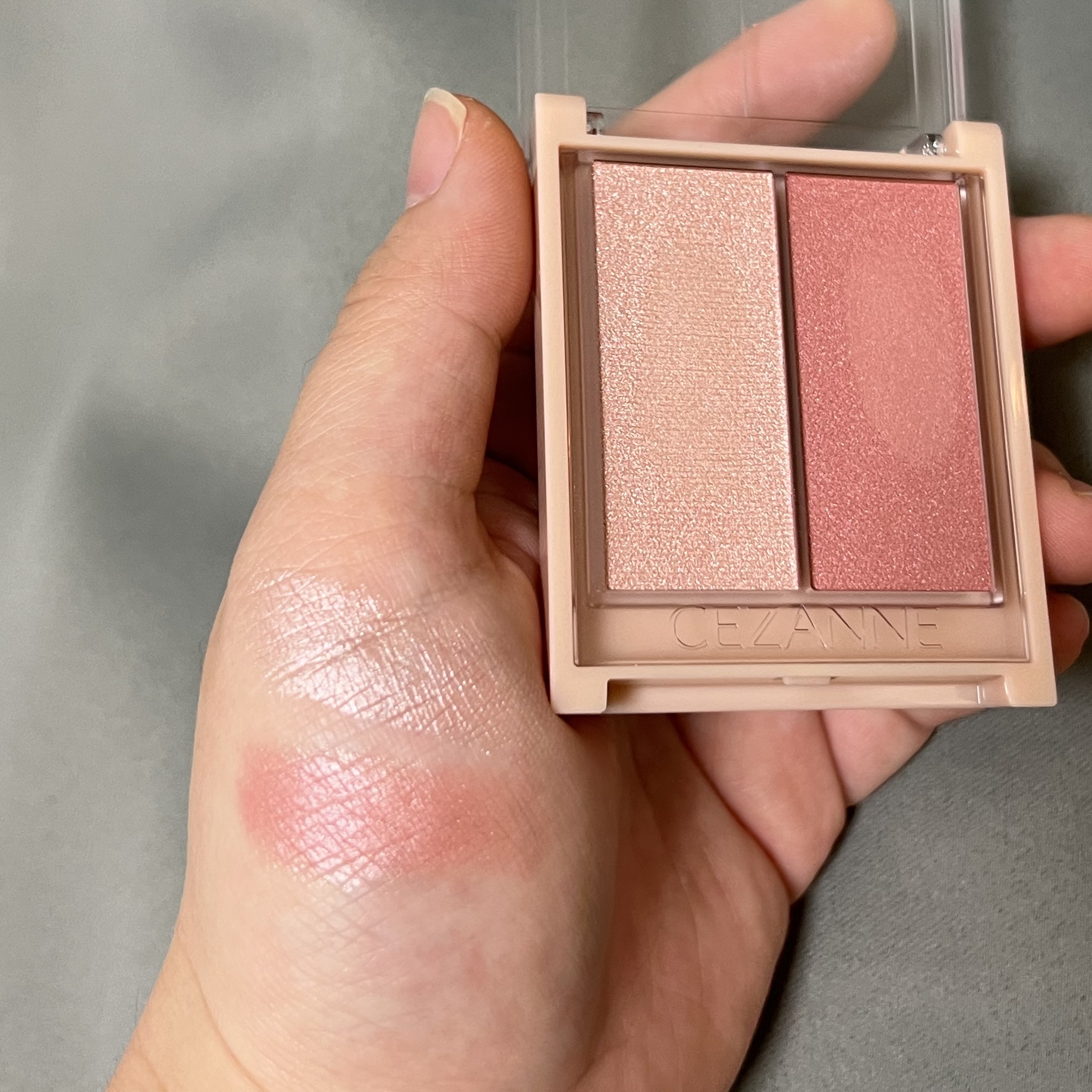 フェイスグロウカラー/CEZANNE/クリームハイライトを使ったクチコミ（2枚目）